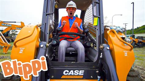 blippi skid steer youtube|slide steer truck toon video.